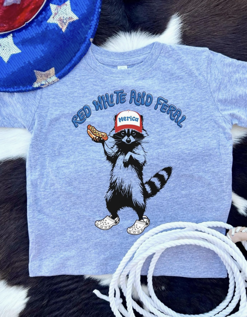 509 Broadway Red White & Feral Toddler Tee