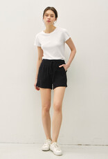 509 Broadway Classic Cut Cotton Gauze Shorts