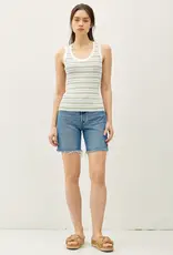 509 Broadway Classic Stripe Everyday Scoop Tank
