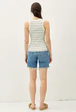509 Broadway Classic Stripe Everyday Scoop Tank