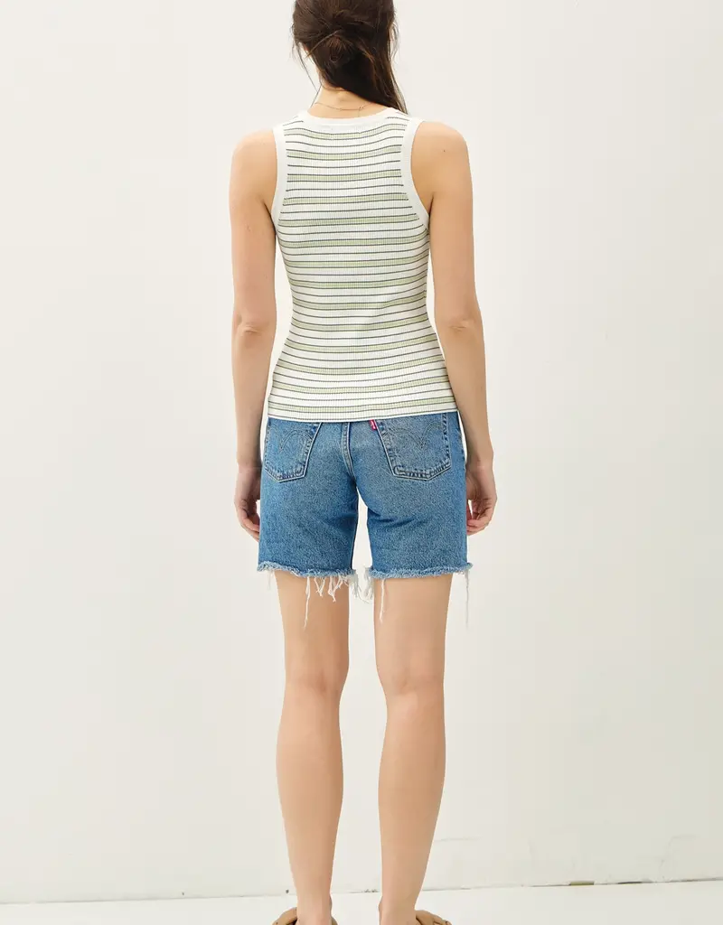 509 Broadway Classic Stripe Everyday Scoop Tank