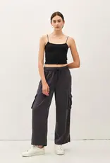 509 Broadway Tencel High Rise Drawstring Cargo Pants