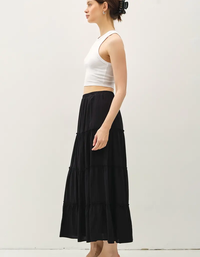 509 Broadway Tiered Maxi Skirt