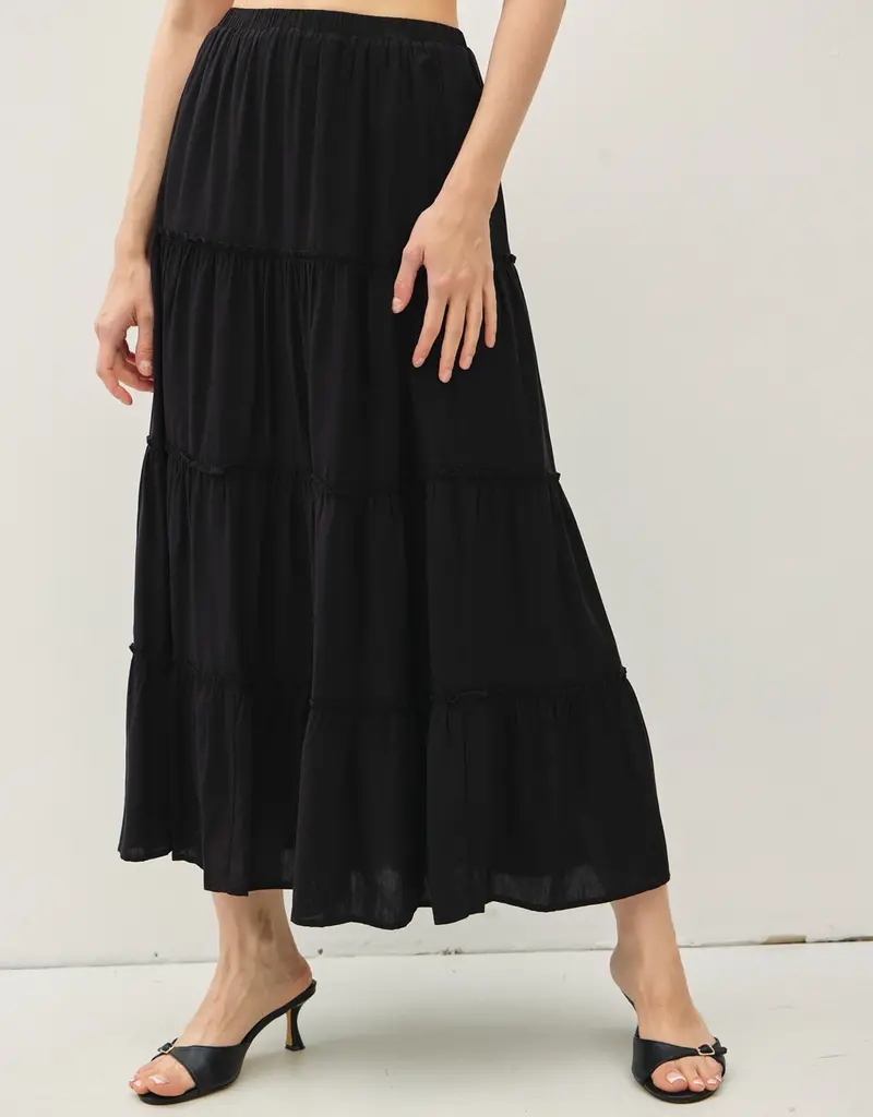 509 Broadway Tiered Maxi Skirt