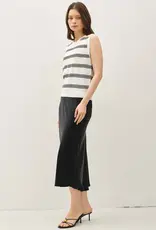 509 Broadway Triple Stripe Sweater Tank