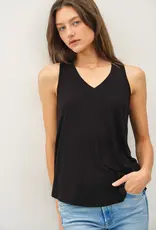 509 Broadway Soft V-Neck Basic Tank