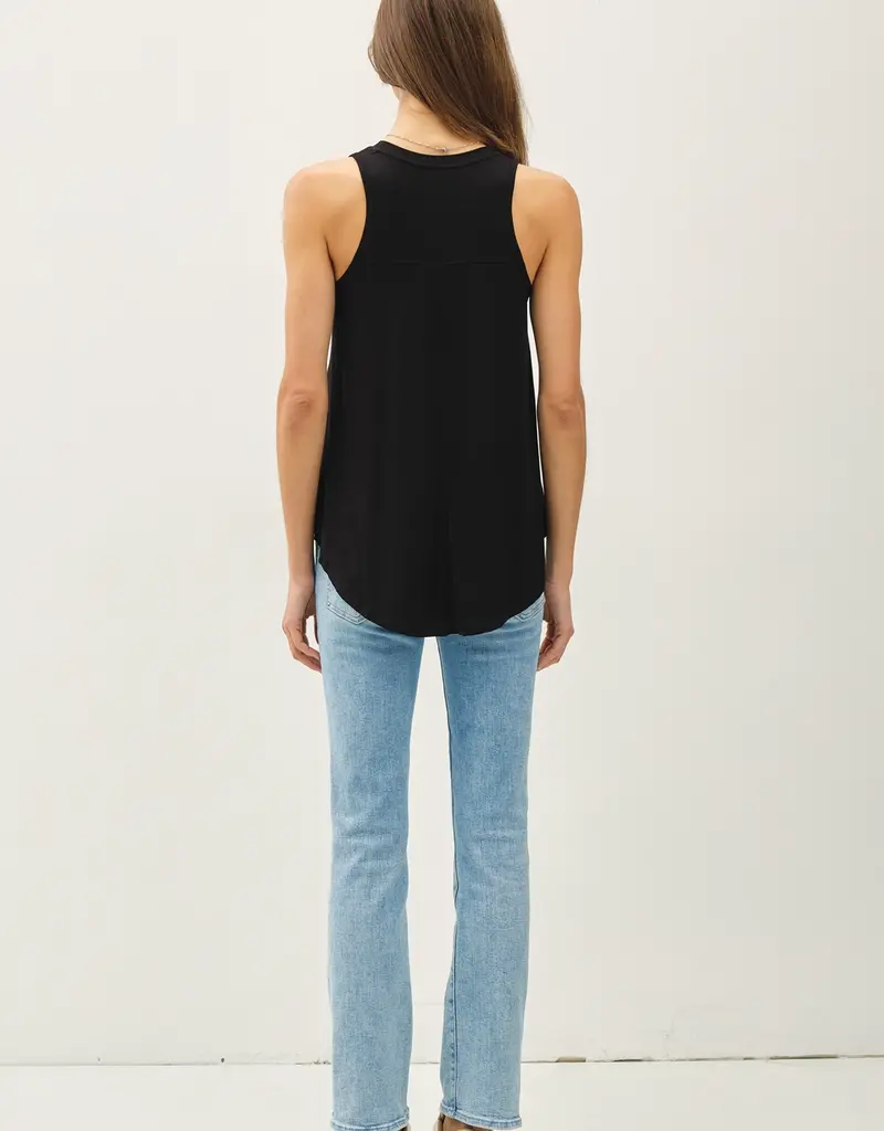 509 Broadway Soft V-Neck Basic Tank