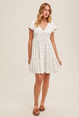 509 Broadway Rib Floral Mini Dress