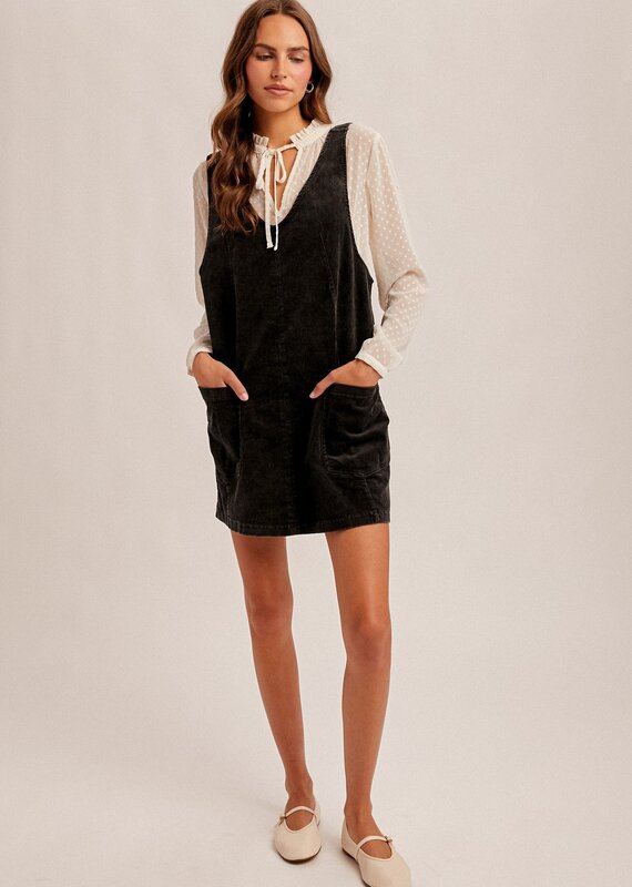 509 Broadway Snow Wash Twill Overall Dress
