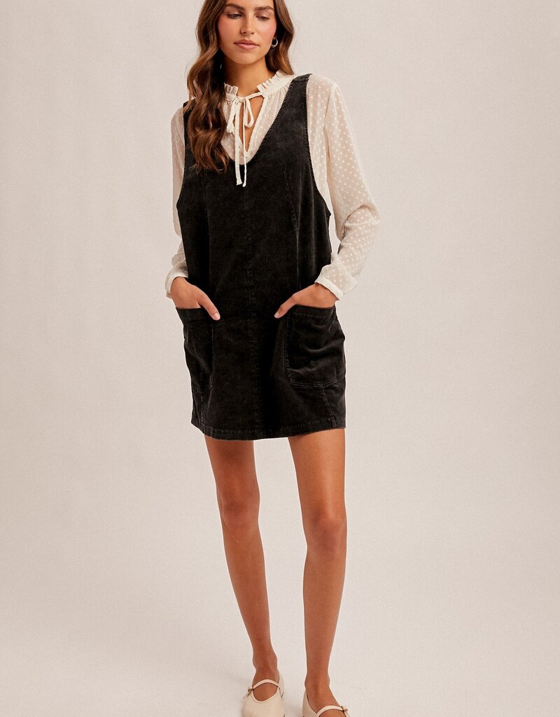 509 Broadway Snow Wash Twill Overall Dress