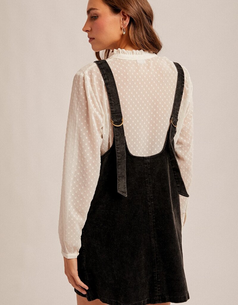 509 Broadway Snow Wash Twill Overall Dress