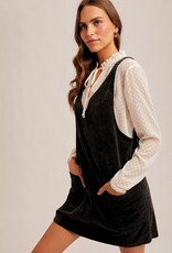 509 Broadway Snow Wash Twill Overall Dress