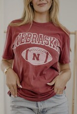 509 Broadway Nebraska Huskers Wonka Football Cc Tee