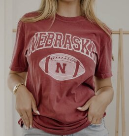 509 Broadway Nebraska Huskers Wonka Football Cc Tee