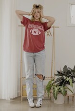 509 Broadway Nebraska Huskers Wonka Football Cc Tee