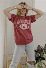 509 Broadway Nebraska Huskers Wonka Football Cc Tee