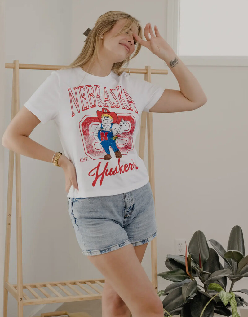 509 Broadway Nebraska Huskers Club Mascot Ellie Perfect Tee