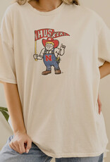 509 Broadway Nebraska Huskers Mascot Flag Thrifted Tee