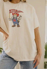 509 Broadway Nebraska Huskers Mascot Flag Thrifted Tee