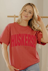 509 Broadway Nebraska Huskers Mono Puff Ink Tee