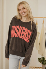 509 Broadway NE Huskers Mono Puff Ink Hi-Dive Sweatshirt