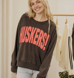 509 Broadway NE Huskers Mono Puff Ink Hi-Dive Sweatshirt