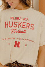 509 Broadway Nebraska Huskers Shot Off  Thrifted Tee