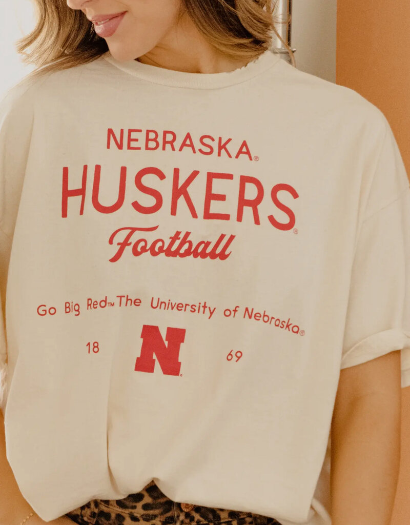509 Broadway Nebraska Huskers Shot Off  Thrifted Tee