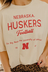 509 Broadway Nebraska Huskers Shot Off  Thrifted Tee