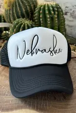 509 Broadway Cursive Nebraska Trucker Hat