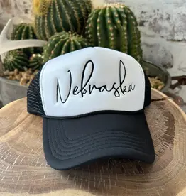 509 Broadway Cursive Nebraska Trucker Hat