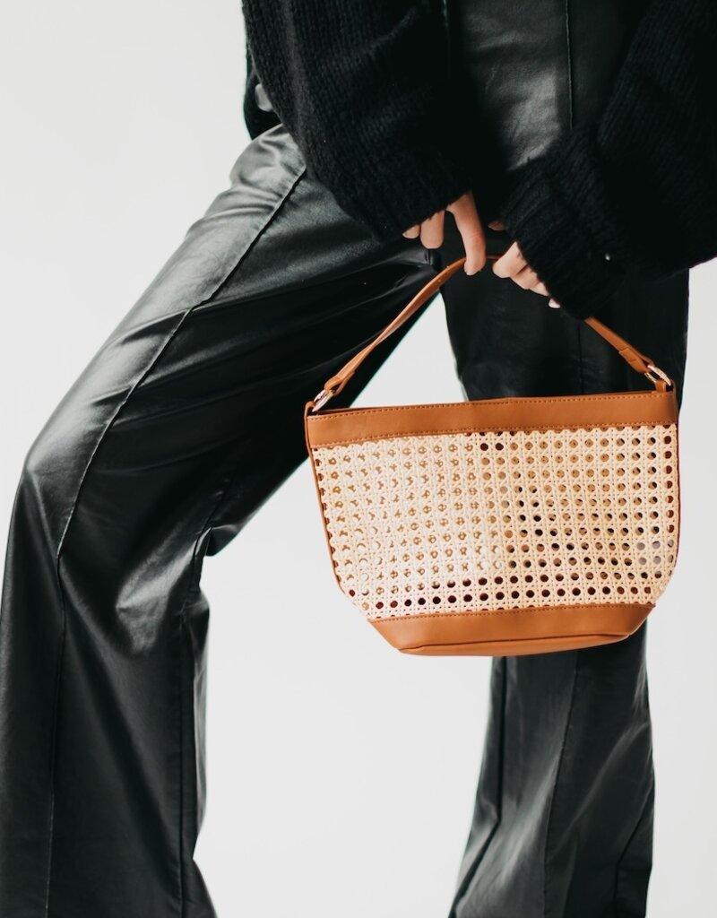 509 Broadway Bryce Woven Bucket Bag