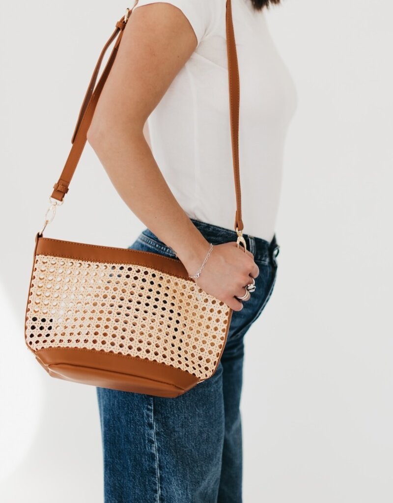 509 Broadway Bryce Woven Bucket Bag