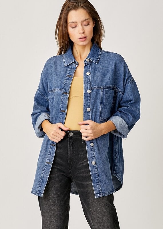 Oversized Denim Shacket