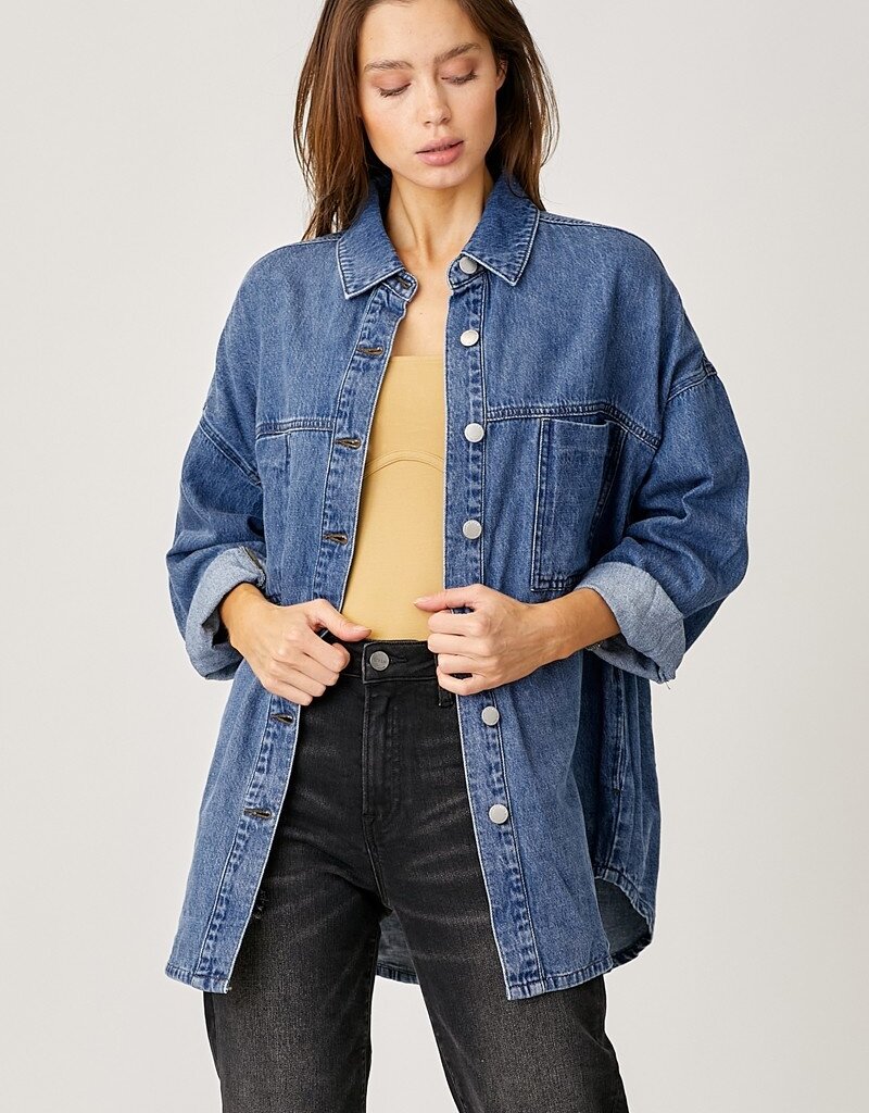 Oversized Denim Shacket