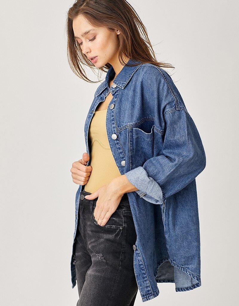 Oversized Denim Shacket
