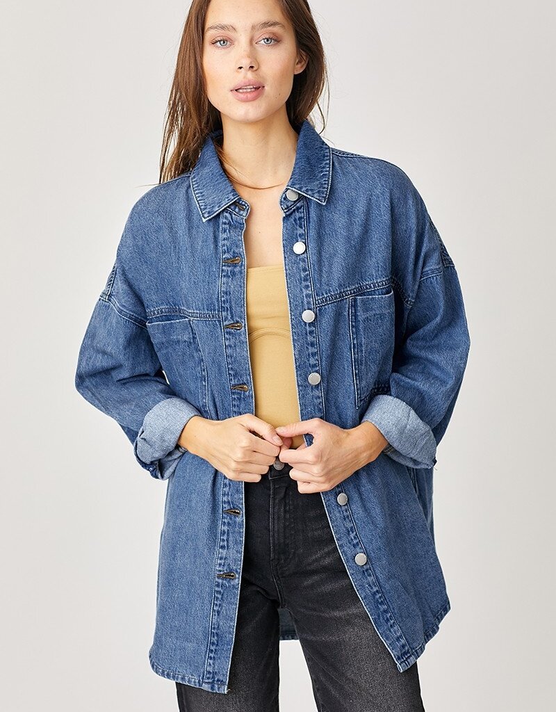 Oversized Denim Shacket