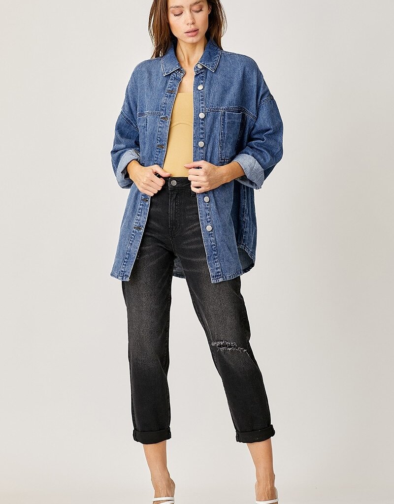 Oversized Denim Shacket