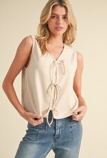 509 Broadway Tie Front Detail Vest