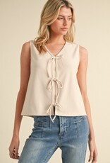 509 Broadway Tie Front Detail Vest