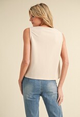 509 Broadway Tie Front Detail Vest