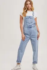 509 Broadway Denim Straight Leg Overalls