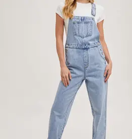 509 Broadway Denim Straight Leg Overalls