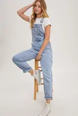 509 Broadway Denim Straight Leg Overalls