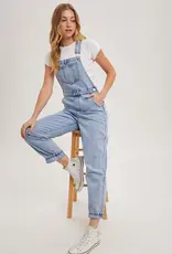 509 Broadway Denim Straight Leg Overalls