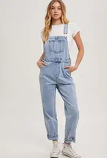 509 Broadway Denim Straight Leg Overalls