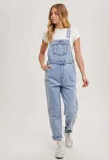 509 Broadway Denim Straight Leg Overalls