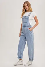 509 Broadway Denim Straight Leg Overalls
