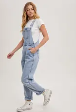 509 Broadway Denim Straight Leg Overalls