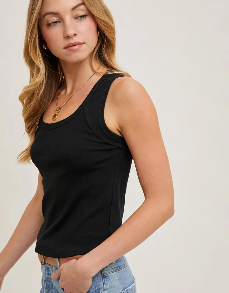 509 Broadway Scoop Neck Knit Tank Top